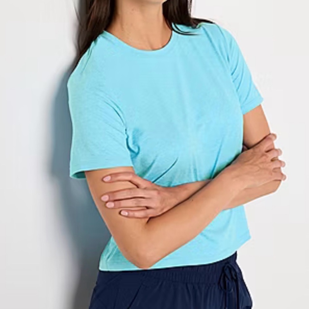 Xersion Womens Everyday Crew Neck Short Sleeve T-Shirt☀️